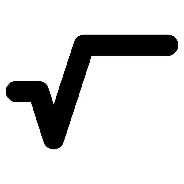 Sqrt płaskim wektor ikona — Wektor stockowy