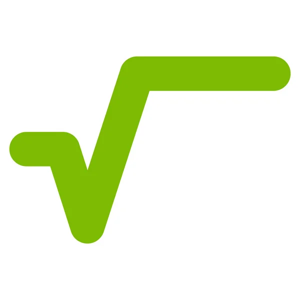 Sqrt platt vektor symbol — Stock vektor