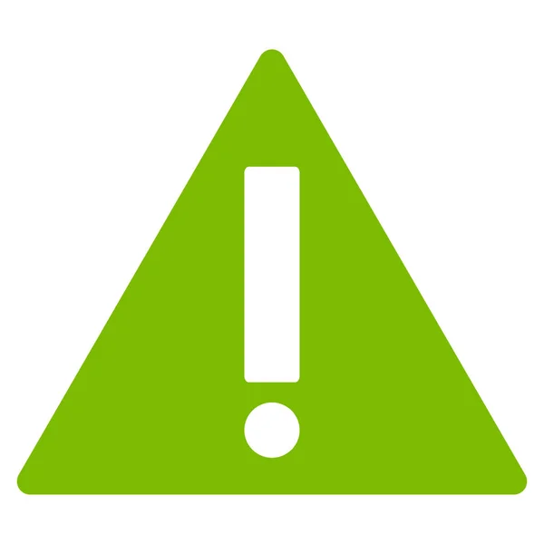 Warning Flat Vector Icon — Stock Vector