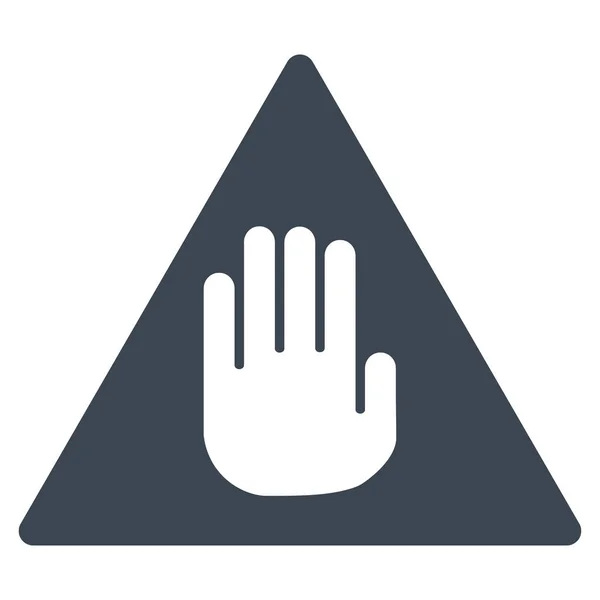 Precaución Flat Vector Icon — Archivo Imágenes Vectoriales