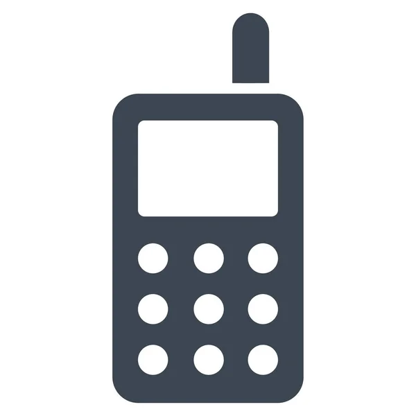 Telefone celular Flat Vector Icon — Vetor de Stock