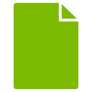 Yeni dosya düz vektör simgesi