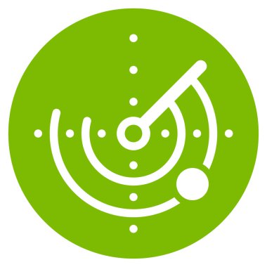 Radar düz vektör simgesi