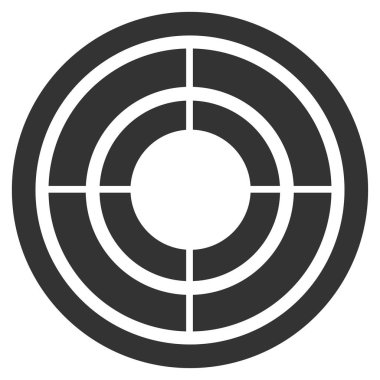 hedef düz vektör simgesi