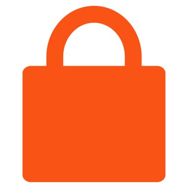 düz vektör simgesini kilitle