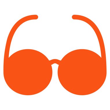 Güneş gözlük düz vektör simgesi