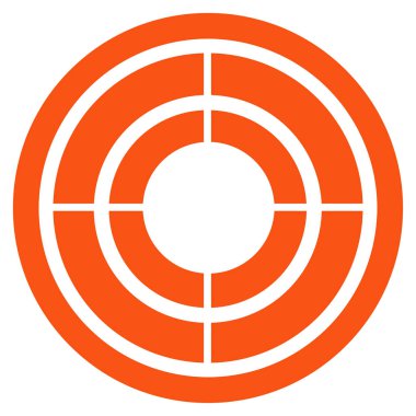 hedef düz vektör simgesi