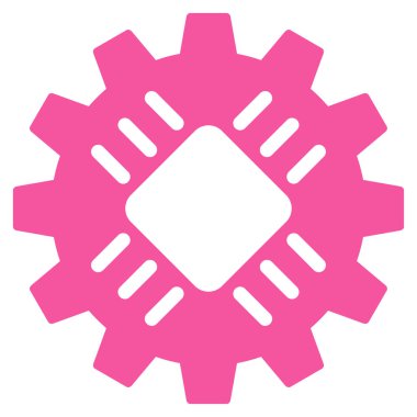 Donanım vites düz vektör simgesi