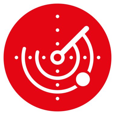 Radar düz vektör simgesi