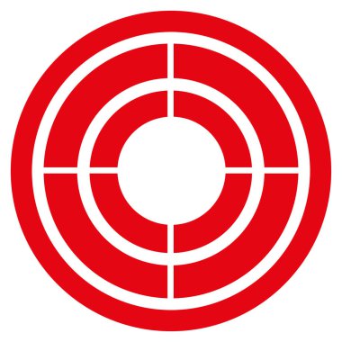 hedef düz vektör simgesi