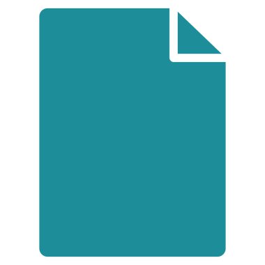 Yeni dosya düz vektör simgesi