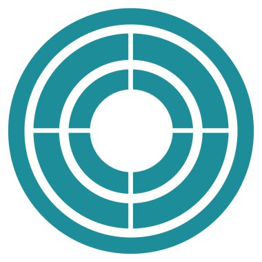 hedef düz vektör simgesi