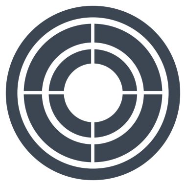 hedef düz vektör simgesi