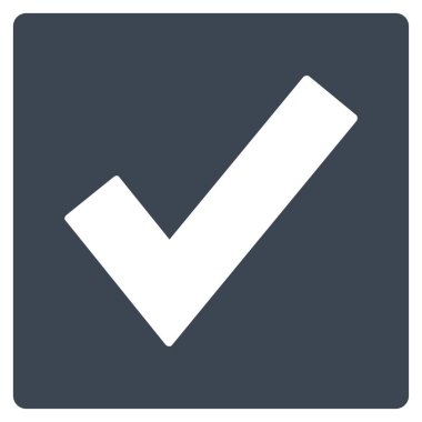 Geçerli düz vektör simgesi