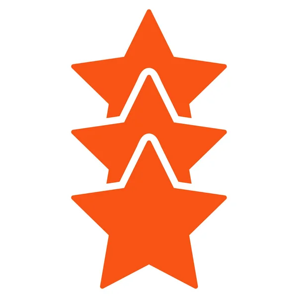 Rating Stars Flat Vector Icon — Stock Vector