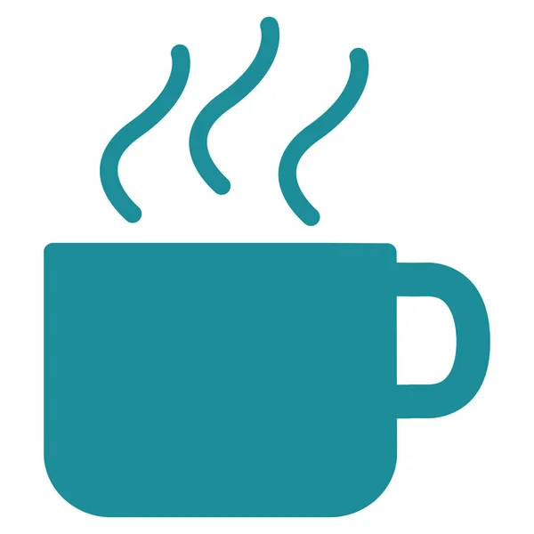 Tasse de café plat vecteur icône — Image vectorielle