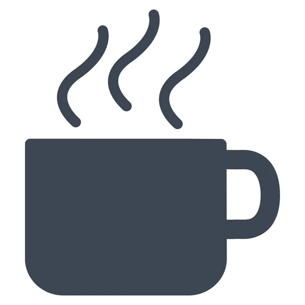 咖啡杯扁平矢量图标 — 图库矢量图片