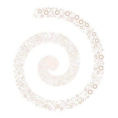 Daire kabarcık havai fişek sarmal