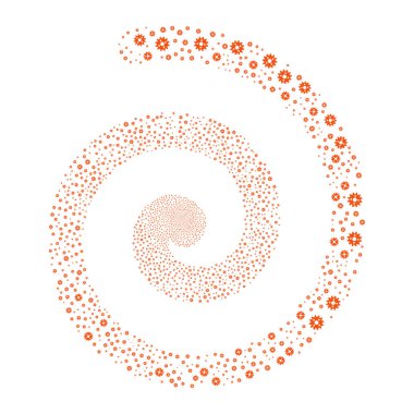 Karikatür havai fişek sarmal