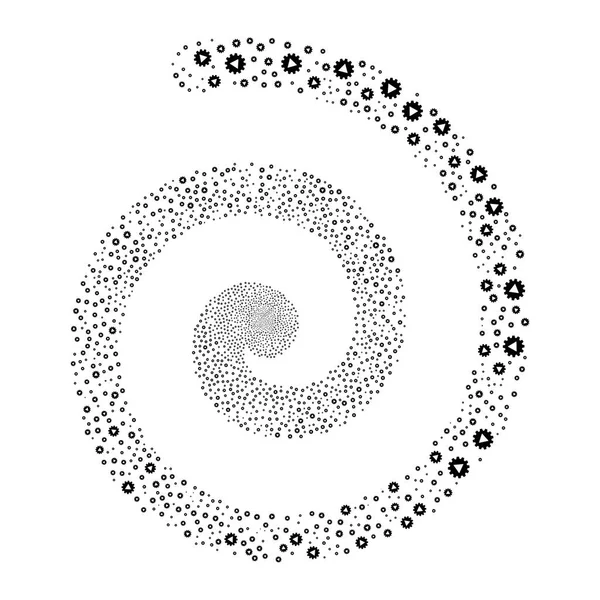 Спираль автоматического фейерверка — стоковый вектор