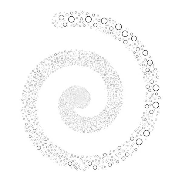 Cirkel bubbla fyrverkerier Spiral — Stock vektor