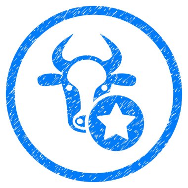 İnek Favoriler grenli simgesi yuvarlak