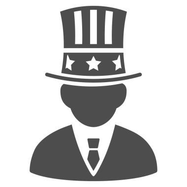 Amerikan kapitalist vektör simgesi