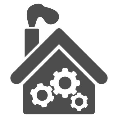 Garaj fabrika vektör simge Sigara