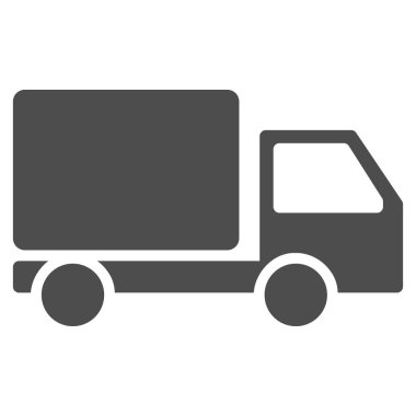 dağıtım kamyonu vektör simgesi