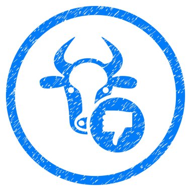 İnek başparmak aşağı yuvarlak grenli simgesi