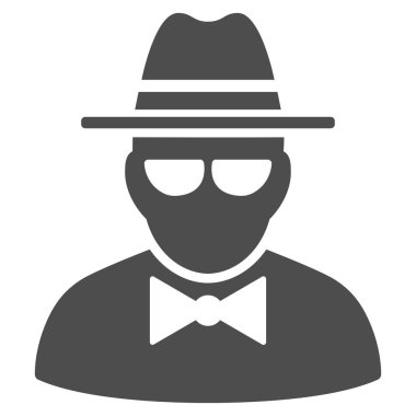 Gizli ajan vektör simgesi