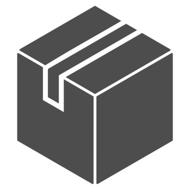 Ürün paket kutu vektör simgesi