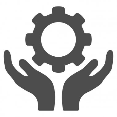 Onarım Servisi eller vektör simgesi