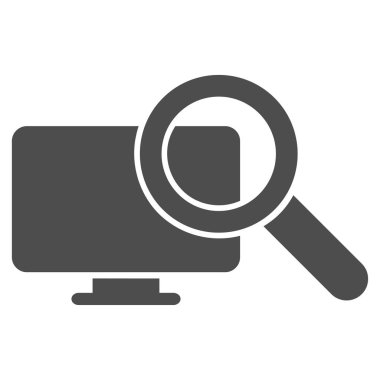 Arama bilgisayar vektör simgesi