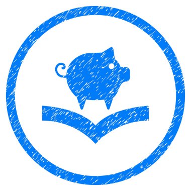 Domuz bilgi grenli simgesi yuvarlak