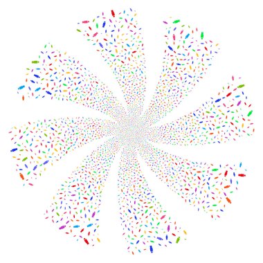 Kişi havai fişek girdap döndürme