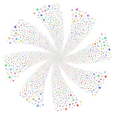 Hata havai fişek girdap çiçek