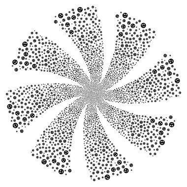 Fireworks girdap çiçek gülümse