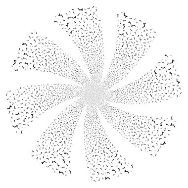 Karekök havai fişek girdap çiçek