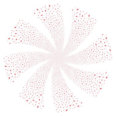 Elektrik cıvata havai fişek girdap çiçek