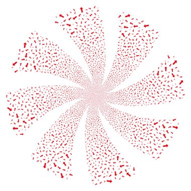 Ok havai fişek girdap döndürme