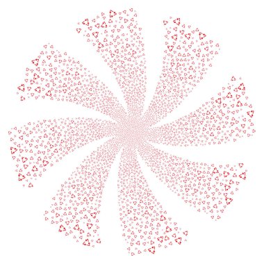 Üçgen havai fişek girdap dönme geri dönüşüm