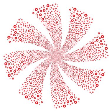 Türbin havai fişek girdap döndürme