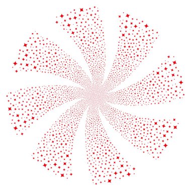 Sparcle yıldızı havai fişek çiçek girdap