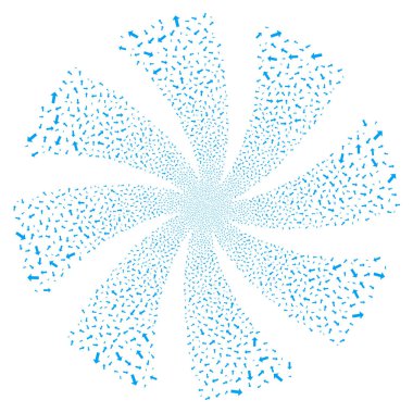 Ok havai fişek girdap çiçek