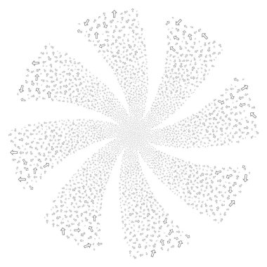 Ok havai fişek girdap çiçek