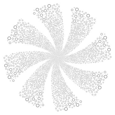 Daire kabarcık havai fişek girdap çiçek