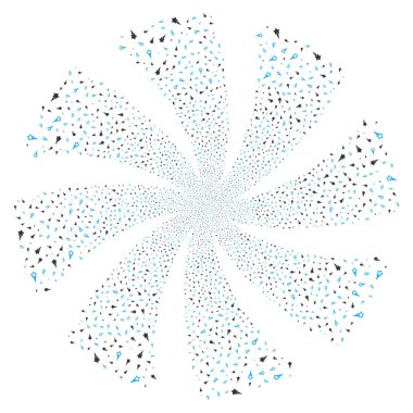 Konfeti yıldız havai fişek girdap döndürme