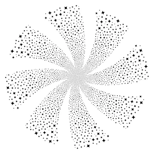 Феєрверк Sparcle зірка Swirl квітка — стоковий вектор