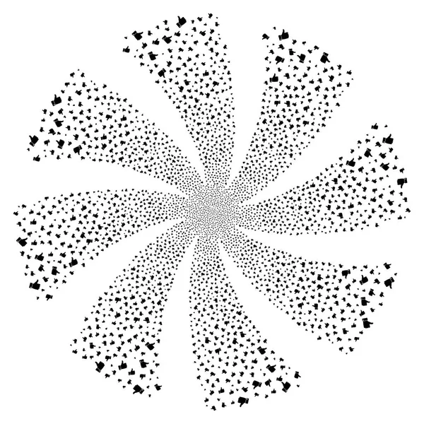 Fireworks girdap döndürme başparmak